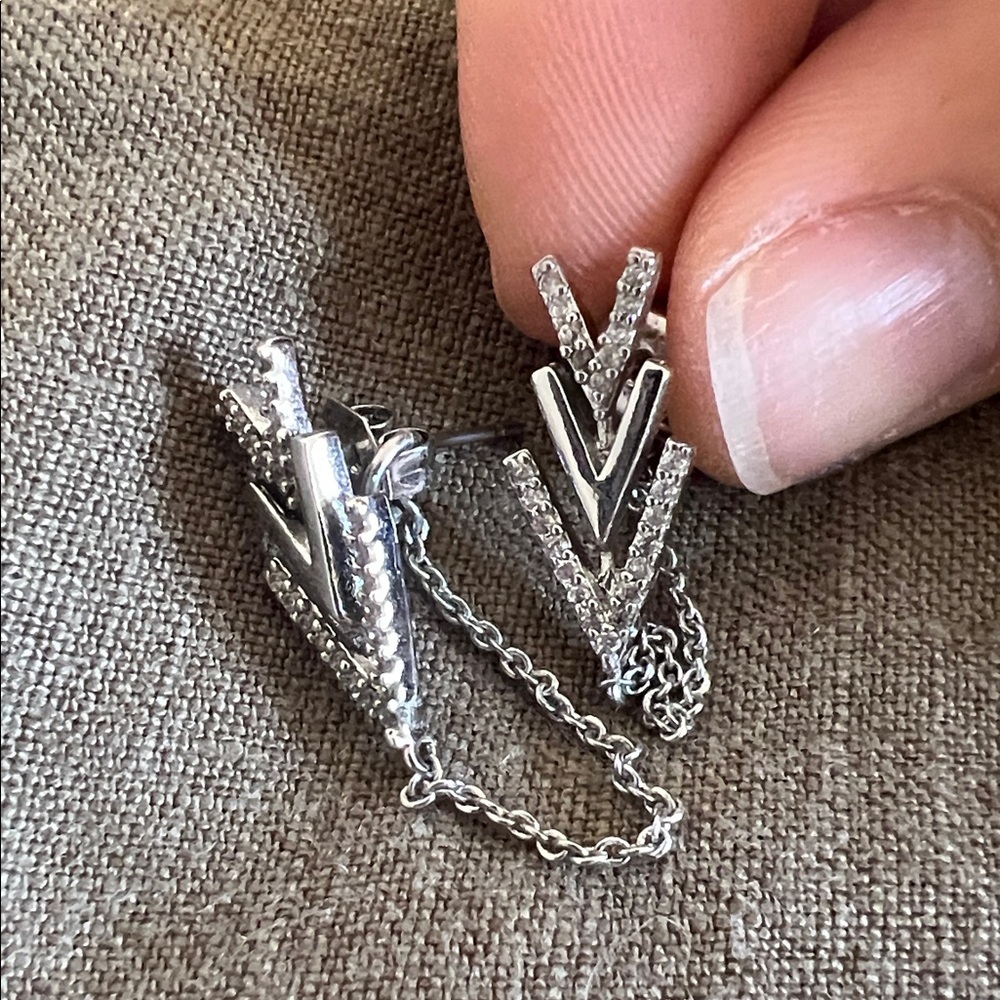 BCBGMaxAzria Silver Geometric Earrings